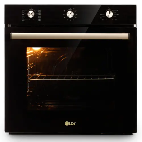 Cuptor incorporabil LDK 718BK, Clasa A, Capacitate 76 litri, 8 functii, Grill, Turbo, Dezghetare, Timer, Iluminare cuptor (Negru)