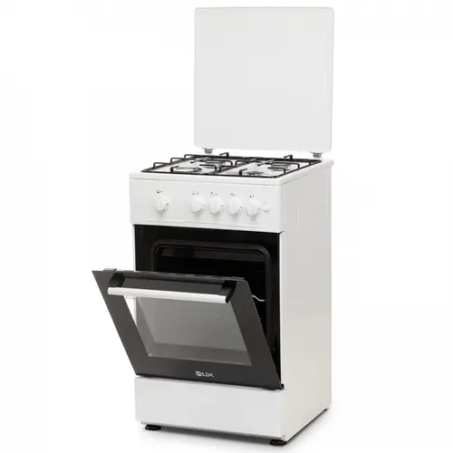Aragaz LDK 5050 A WH RMV LPG, Gaz, 4 Arzatoare, Aprindere electrica, Siguranta, Capac metalic, 50 x 50 cm (Alb)