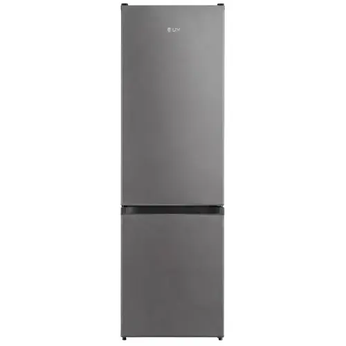 Combina frigorifica LDK CF-268S, Capacitate 268 l, Less Frost, Termostat reglabil, Iluminare LED, H 175 cm, Clasa E (Argintiu)
