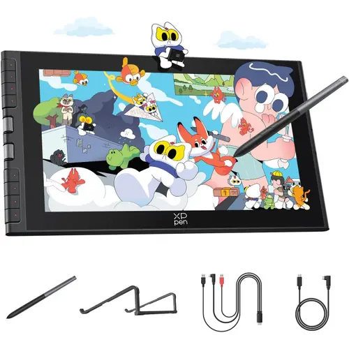 Tableta Grafica XP-PEN Artist 12 GEN 3, 11.9inch Full HD, 16384 niveluri presiune, IPS, 16:9, 5080 LPI, X4 Smart Chip Stylus, Roata Dial + 8 butoane rapide, Negru