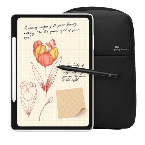 Tableta Grafica Xp-Pen Magic Note Pad, 3-in-1 cu Ecran Color de 10.95 Inchi, Stylus X3 Pro 16k, Trei Moduri de afisare, Rezolutie 1200x1980, Baterie 8000mAh, Sistem de operare Android 14 + Rucsac XP-Pen Rezistent La Apa, 42x11x3cm