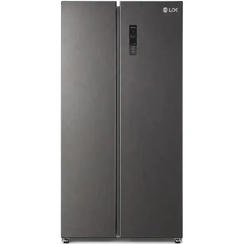 Side by Side LDK SBS-525NFDS, Clasa E, Capacitate 525 l, No Frost, Display Control Touch, Racire rapida, Congelare rapida, H 176 cm (Antracit)
