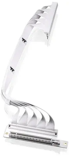 Cablu Riser Thermaltake AC-077-CO6OTN-C1, PCIe 4.0, 90 grade, 400 mm (Alb)