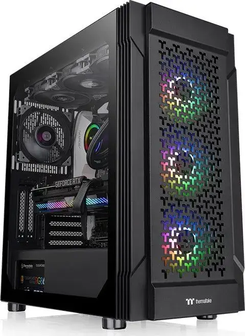 Carcasa Thermaltake Versa T27 ARGB, Mid Tower, 3x120mm ARGB (Negru)