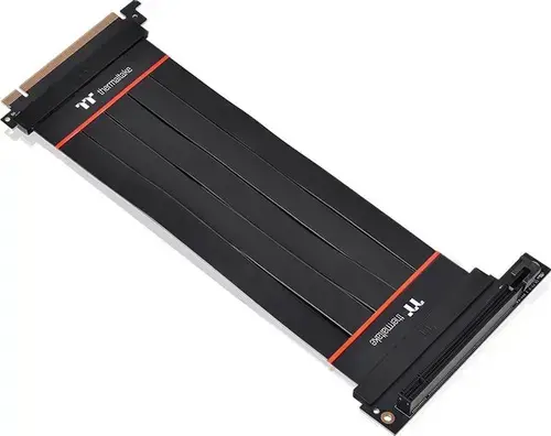 Cablu extensie Thermaltake Riser TT Premium AC-060-CO1OTN-C2, PCI-E 4.0, 200mm, 90 grade