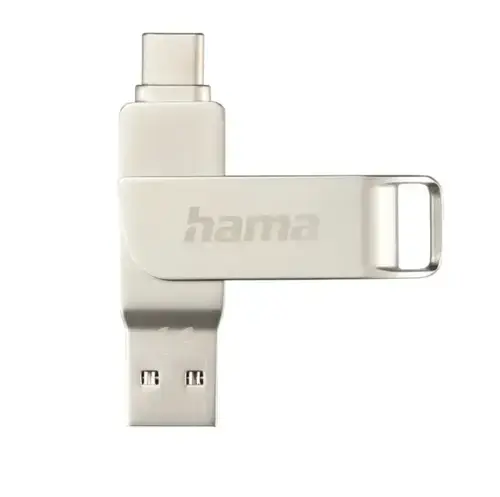 Stick USB Hama C-Rotate Pro, USB-C, USB-A, 256GB (Argintiu)