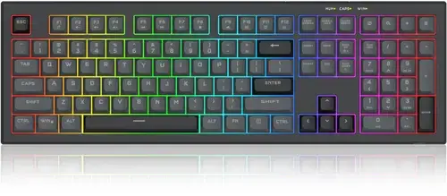 Tastatura Gaming Redragon K518 Crux, USB, RGB, Layout US (Negru)