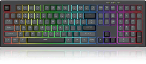 Tastatura Gaming Redragon K518 Crux, USB, RGB, Layout US (Negru)
