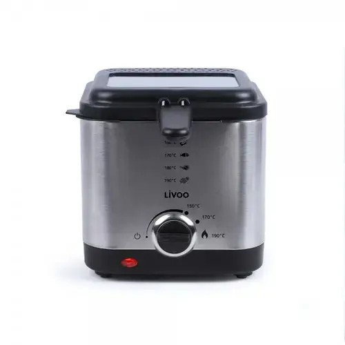 Friteuza electrica Livoo DOC240, 900 W, Capacitate 1.5 l (Inox)