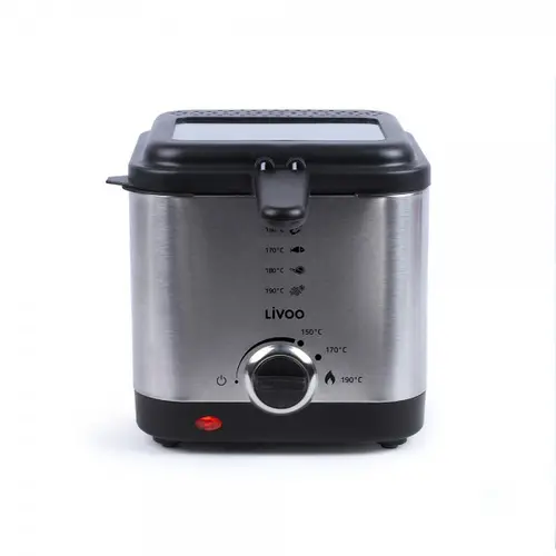 Friteuza electrica Livoo DOC240, 900 W, Capacitate 1.5 l (Inox)
