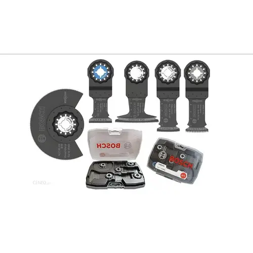Set 5 lame fierastrau unghiular, Bosch, Compatibil cu Starlock/Plus/Max/Ois, Negru