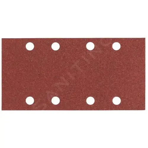 Foaie abraziva, 93 x 186 mm, granulatie 60, 8 gauri, 10 buc