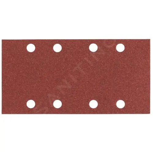Foaie abraziva, 93 x 186 mm, granulatie 60, 8 gauri, 10 buc