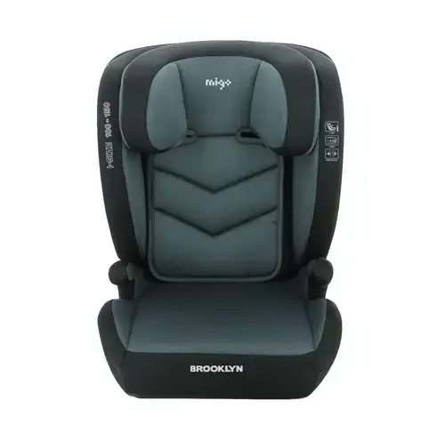 Scaun auto Migo Brooklyn i-Size, 100 - 150 cm, 15 - 40 kg, 3 - 12 ani, sistem Isofix, Gri