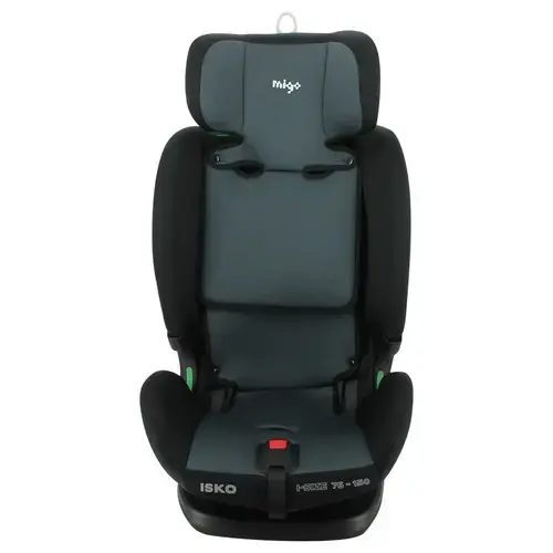 Scaun auto pentru copii Migo Isko i-Size, 76 - 150 cm, 15 luni - 12 ani, sistem Isofix, Gri