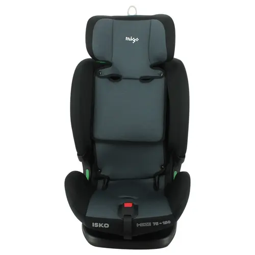 Scaun auto pentru copii Migo Isko i-Size, 76 - 150 cm, 15 luni - 12 ani, sistem Isofix, Gri
