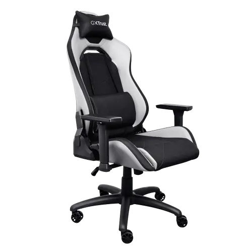 Scaun gaming Trust GXT 714W Ruya, reglabil, Alb/Negru