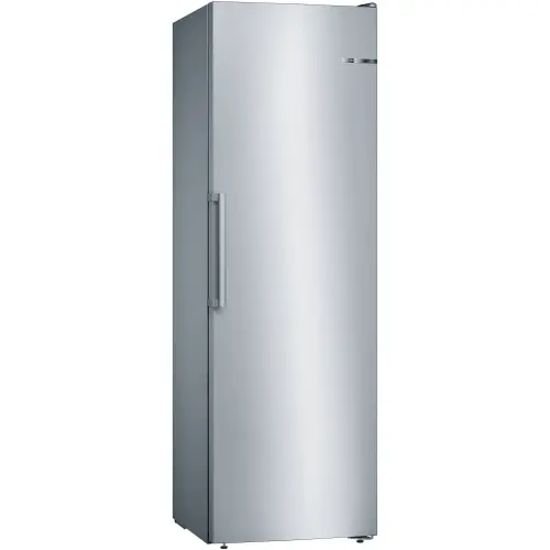 Congelator Bosch GSN36VIEP, 242 L, NoFrost, MultiAirflow, 4 sertare, Display TouchControl, Clasa E, H 186 cm (Inox)