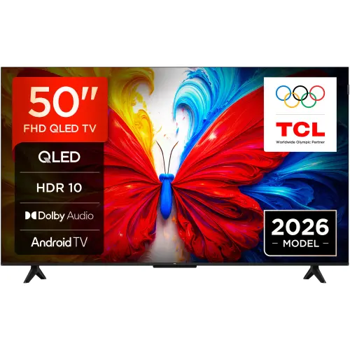 Televizor QLED TCL 127 cm (50inch) 50S5L, Full HD, Smart TV, WiFi, Clasa F (Model 2026)