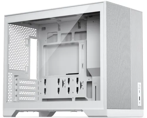 Carcasa PHANTKES XT M3, Mini PC, mATX, Sticla securizata (Alb)
