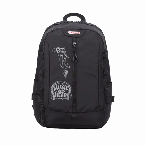 Rucsac scoala Herlitz Boost, 46x32x17cm, Negru