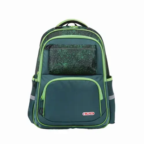 Rucsac scolar Herlitz Spark, sistem antigravity, 45x30x13cm, motiv Pixel Mania