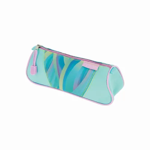 Penar triunghiular Herlitz Minty Love 21, 5x8x7cm, 1 compartiment, închis cu fermoar