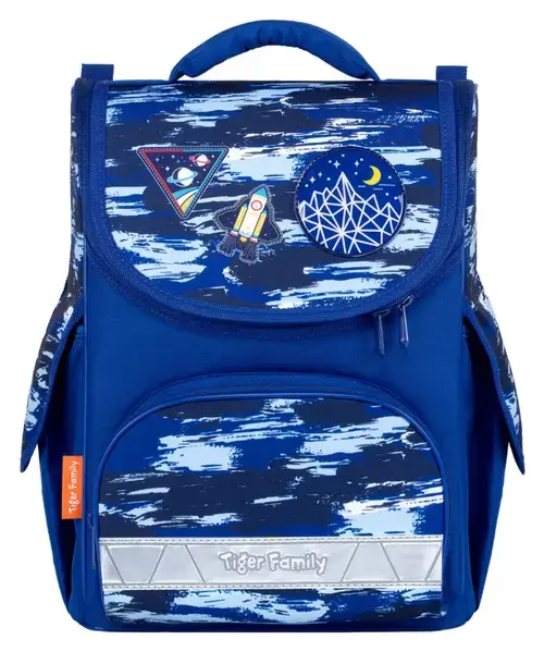 Ghiozdan neechipat Tiger Nature Quest Lite, dimensiune 35 x 31 x 19 cm, motiv Space Journey