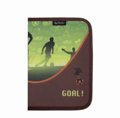 Penar echipat Herlitz, 17 piese, dimensiune 13,5 x 19,5 x 3,5 cm, motiv Football