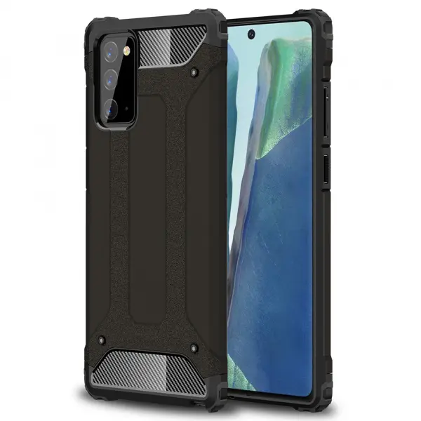 Husa pentru Samsung Galaxy Note 20 5G N981 / Note 20 N980, Techsuit, Hybrid Armor, Neagra