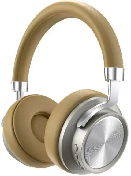 Casti Stereo Wireless Lenovo HD800, Bluetooth, Microfon, HD, Buton Control Volum (Auriu)