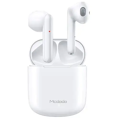 Casti True Wireless Mcdodo HP-5300 Teana Series TWS, Bluetooth 5.1, Waterproof IPX4, Microfon (Alb)