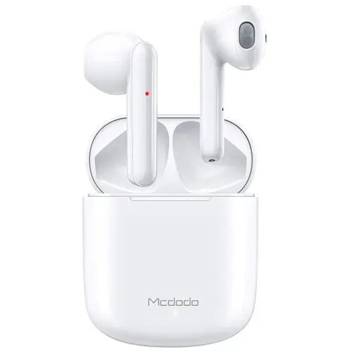 Casti True Wireless Mcdodo HP-5300 Teana Series TWS, Bluetooth 5.1, Waterproof IPX4, Microfon (Alb)
