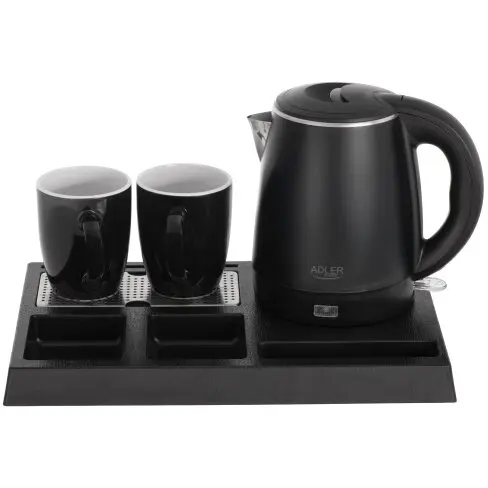 Set fierbator electric Adler AD 1387, 1300 W, 1 l, Negru