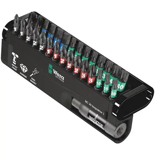 Set de biti Bit-Check 30 Impaktor 1, 30 de piese, Wera