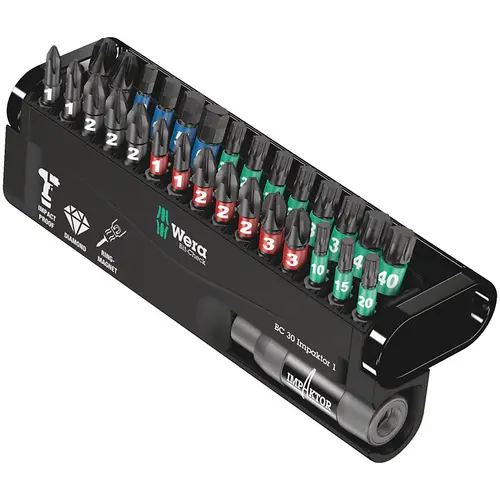 Set de biti Bit-Check 30 Impaktor 1, 30 de piese, Wera