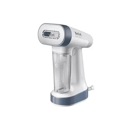 Fier de calcat cu abur Tefal Pure Force 2-in-1 DT8722E0, 1800W, 2 in 1, Usor de manevrat, Rezervor 0.18 l, Debit de abur 30 g/min (Alb/Albastru)