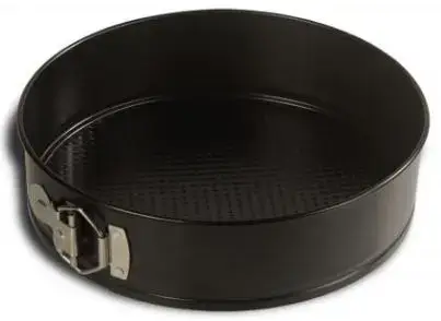 Forma tort Vanora VN-SL-4005, Teflon, Baza detasabila,  26 x 8 cm (Negru)