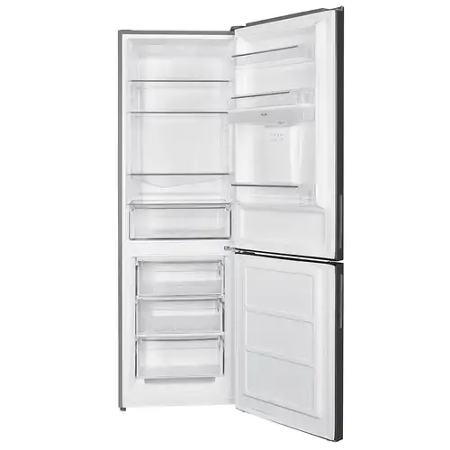 Combina Frigorifica Samus SCX396ED, 313 L, Dozator apa, Clasa E, H 186 cm (Argintiu)