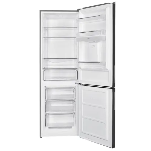 Combina Frigorifica Samus SCX396ED, 313 L, Dozator apa, Clasa E, H 186 cm (Argintiu)