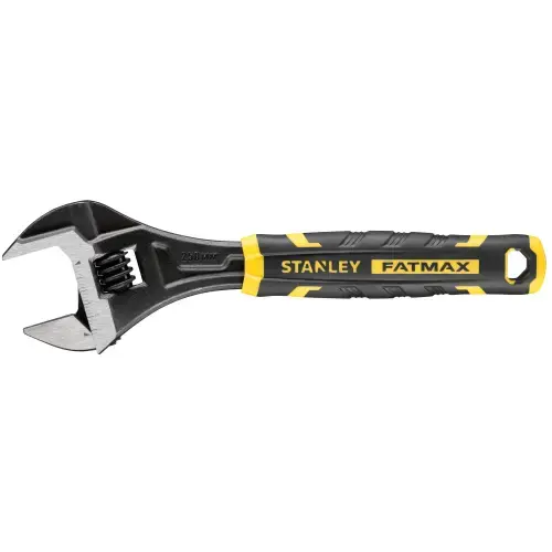 Cheie reglabila 250mm STANLEY Fatmax FMHT13127-0, 13 inch, latimea falcilor poate fi apoi reglata fin la masura exacta necesara, prin invartirea rotii cu degetul aratator si degetul mare, reglare rapida: ofera setari rapide si precise