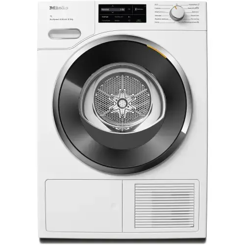 Uscator de rufe Miele TWL680WP, clasa C, 9 kg, ComfortSensor, SteamCare, SilenceDrum, DryCare 40 (Alb)
