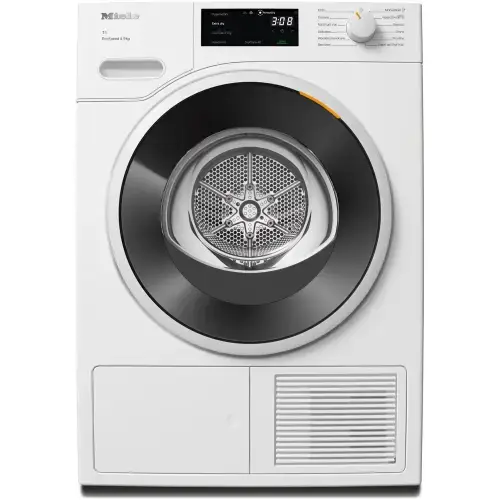 Uscator de rufe Miele, TWD 640 WP, 9 kg, Clasa C, DirectSensor, DryCare 40, HygieneDry, Miele@home (Alb)