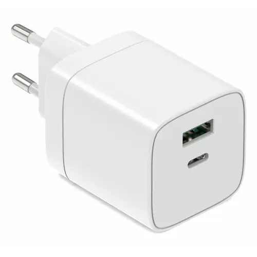 Incarcator retea Serioux SRXA-WC34, 1 x USB-A, 1 x USB-C, 45 W, Alb