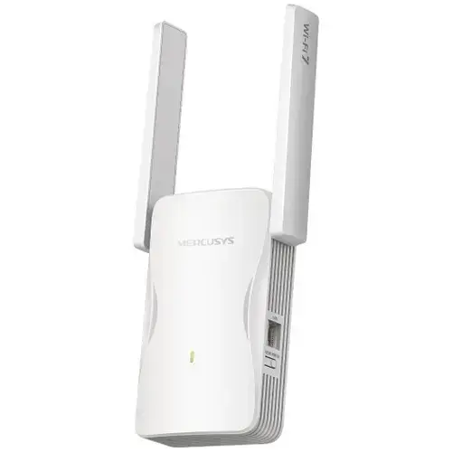 Range Extender Mercusys ME25BE, BE3600, Wi-Fi 7, dual band, port Gigabit, MLO, EasyMesh, setare prin aplicatia Mercusys, control parental