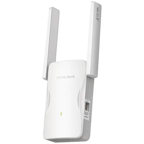 Range Extender Mercusys ME25BE, BE3600, Wi-Fi 7, dual band, port Gigabit, MLO, EasyMesh, setare prin aplicatia Mercusys, control parental