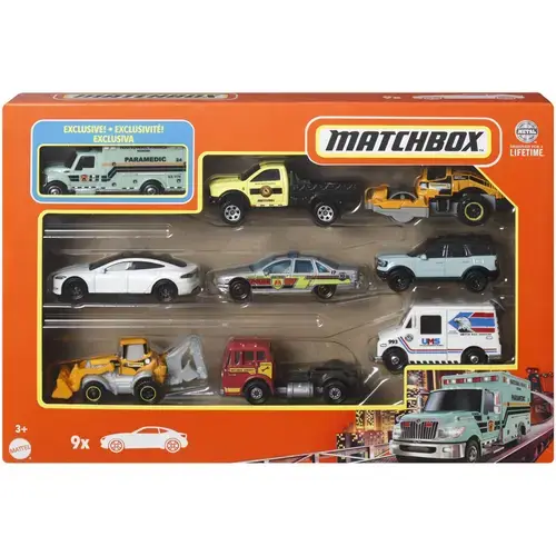 Set 9 masinute Matchbox - International Ambulance
