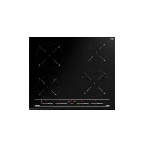 Plita incorporabila Teka IZC 64010 Electrica, Inductie, 4 zone de gatit, senzori tactili, 60 cm, Negru