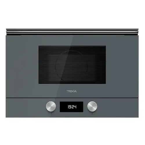 Cuptor cu microunde incorporabil Teka ML 8220 BIS L ST, balama stanga, cu baza ceramica + grill, capacitate 22 l, Stone Grey