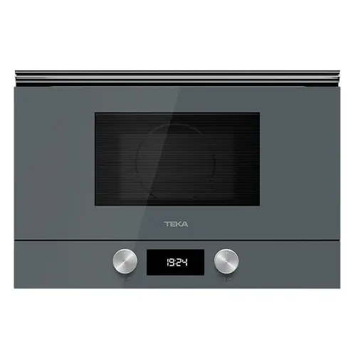 Cuptor cu microunde incorporabil Teka ML 8220 BIS L ST, balama stanga, cu baza ceramica + grill, capacitate 22 l, Stone Grey